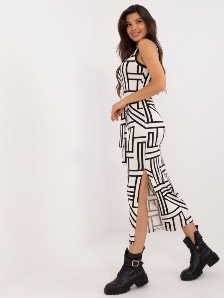 Sukienka damska, ecru, Lakerta