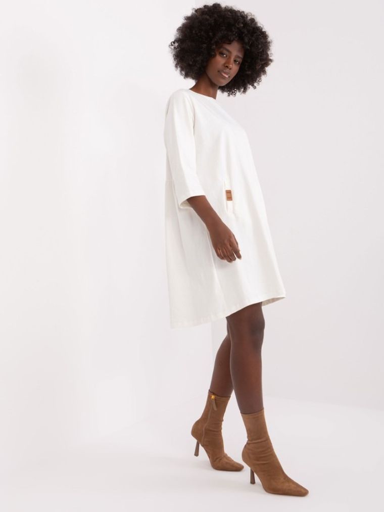 Sukienka damska, ecru, Relevance