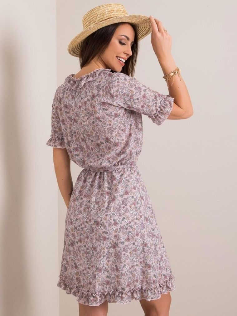 Sukienka damska, fioletowa, Lakerta