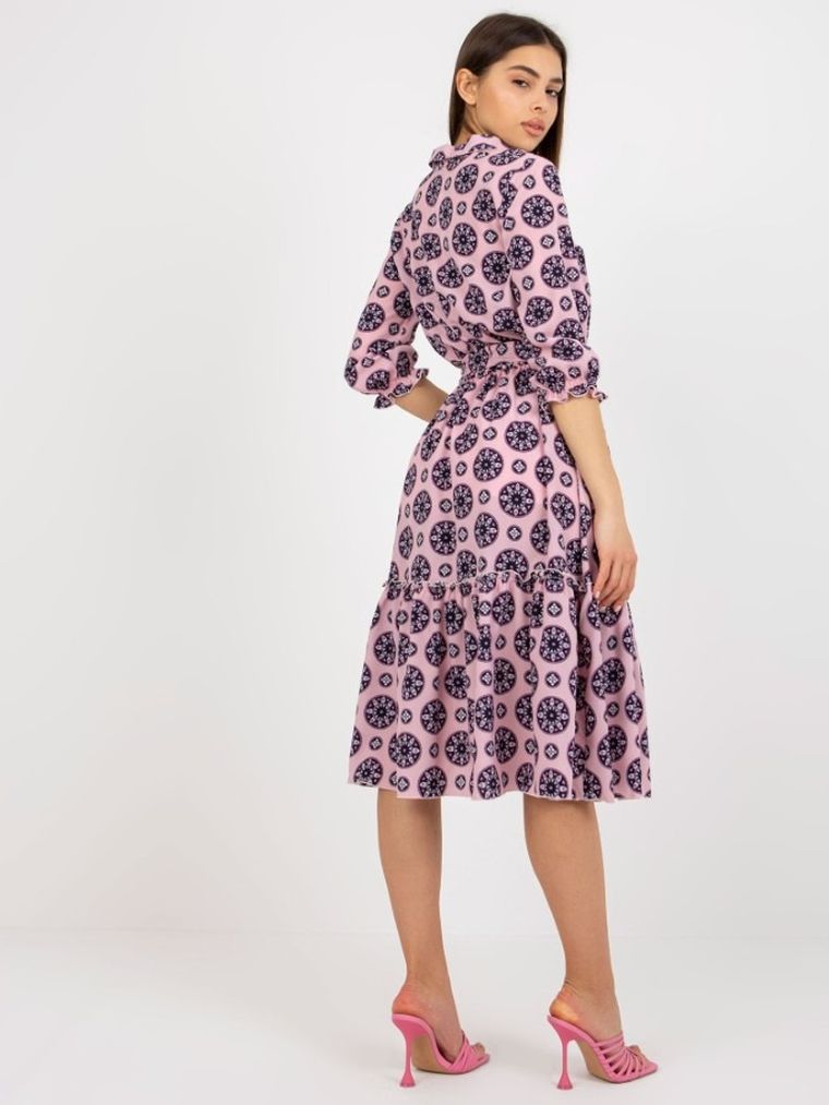 Sukienka damska, fioletowa, Lakerta