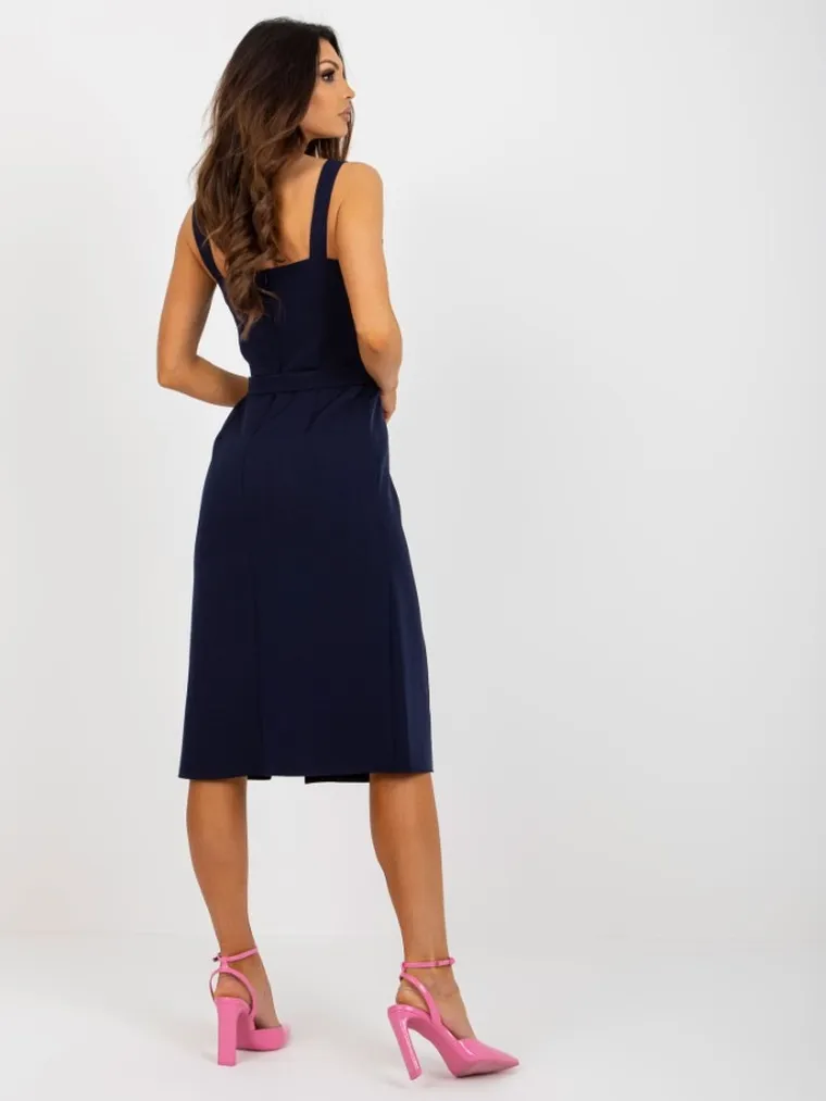 Sukienka damska, granatowa, Lakerta