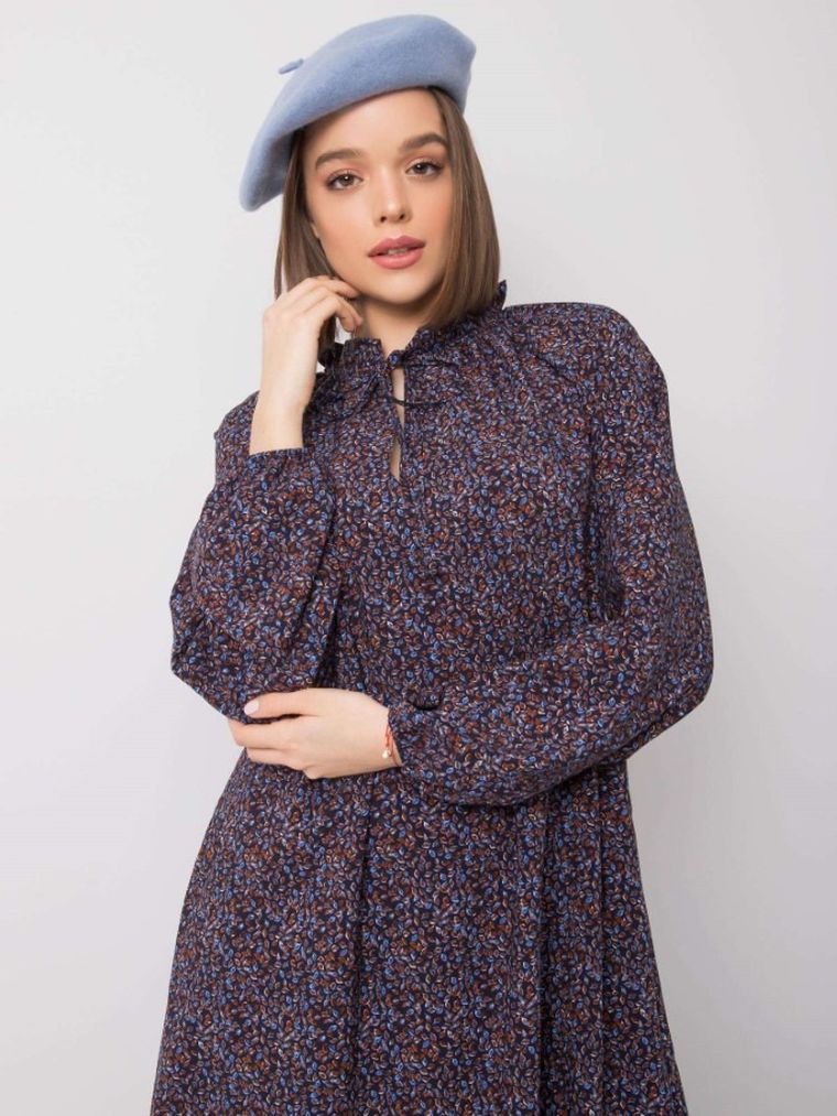 Sukienka damska, granatowa, Rue Paris