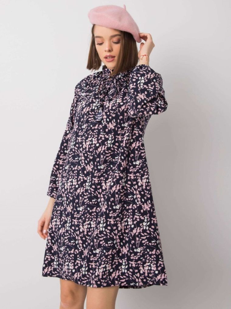 Sukienka damska, granatowa, Rue Paris