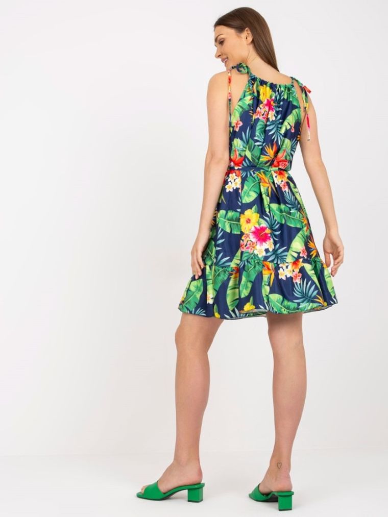 Sukienka damska, granatowa, Rue Paris