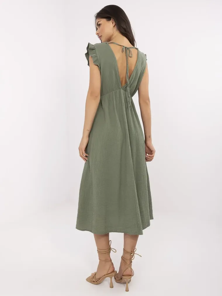 Sukienka damska, khaki, Italy Moda