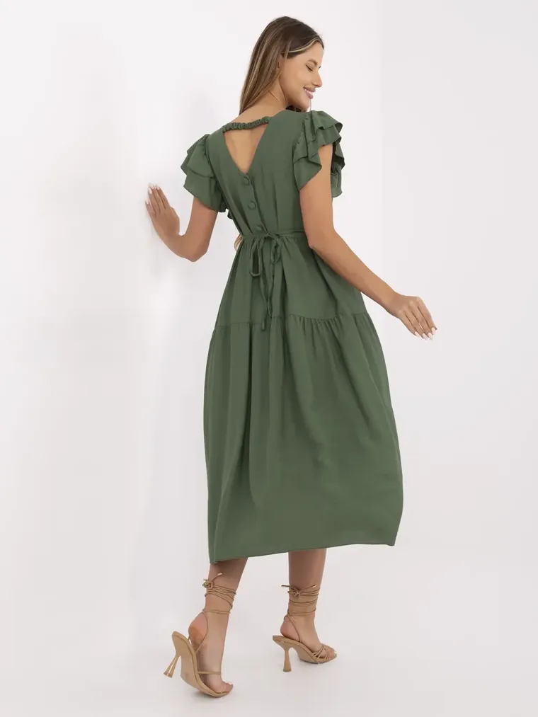 Sukienka damska, khaki, Italy Moda