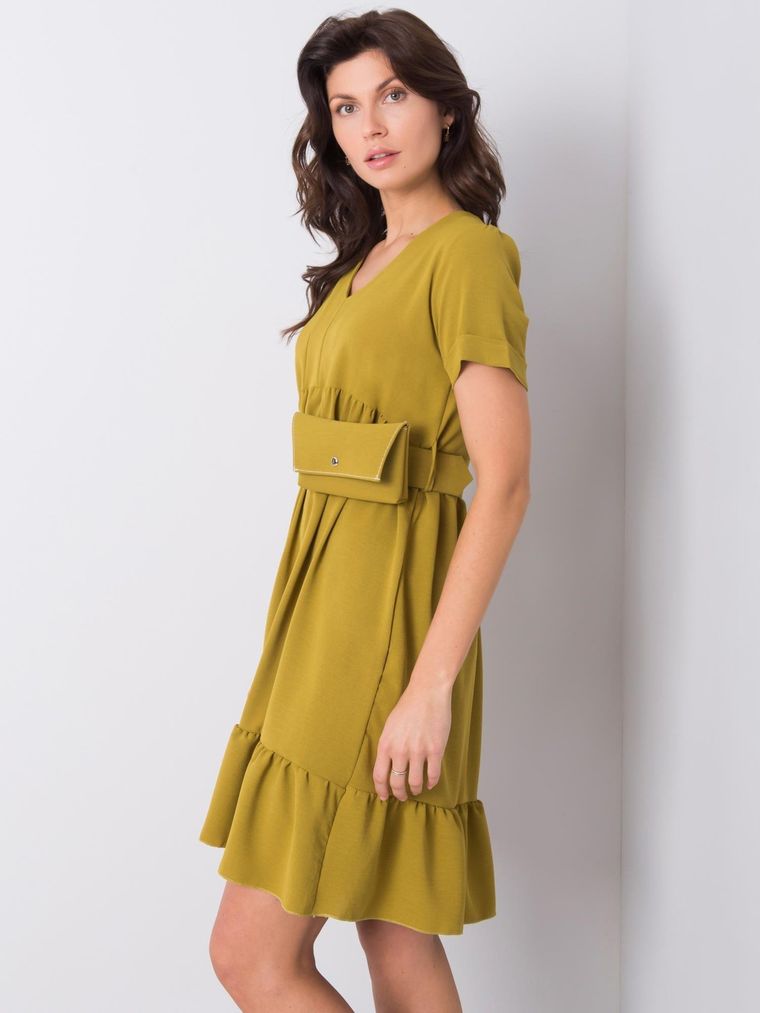 Sukienka damska, khaki, Italy Moda