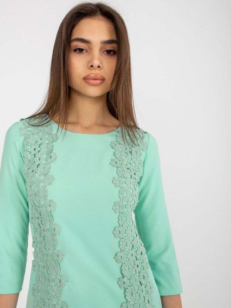 Sukienka damska, miętowa, Lakerta