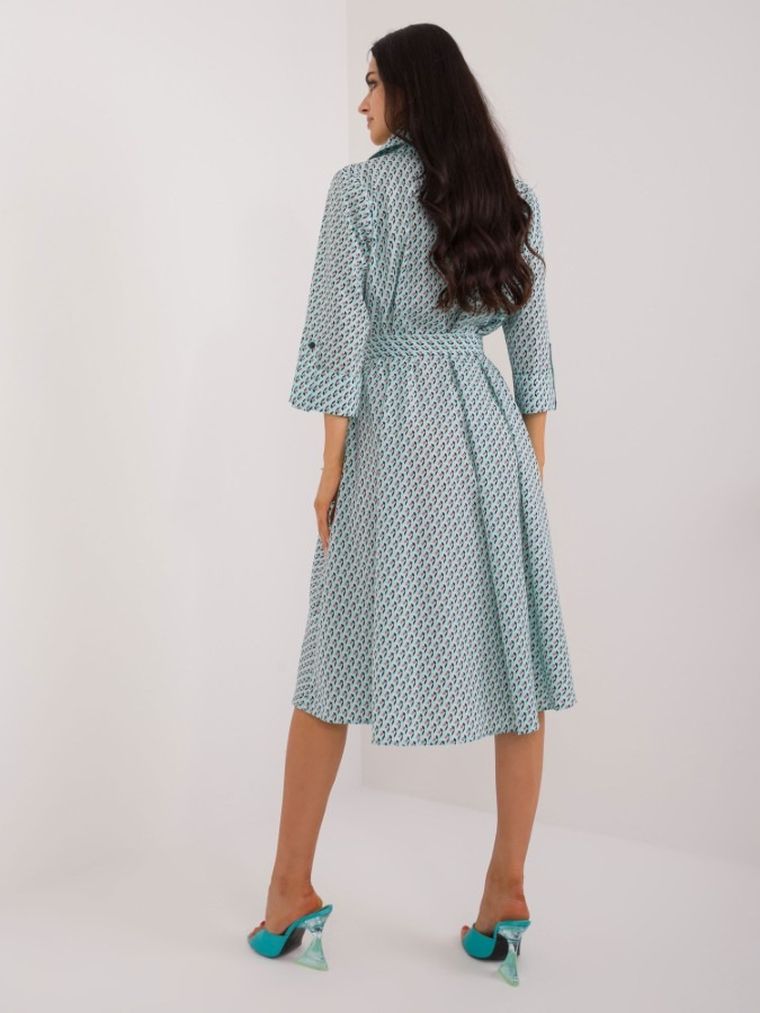 Sukienka damska, miętowa, Lakerta