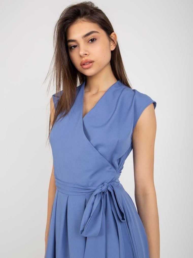 Sukienka damska, niebieska, Lakerta