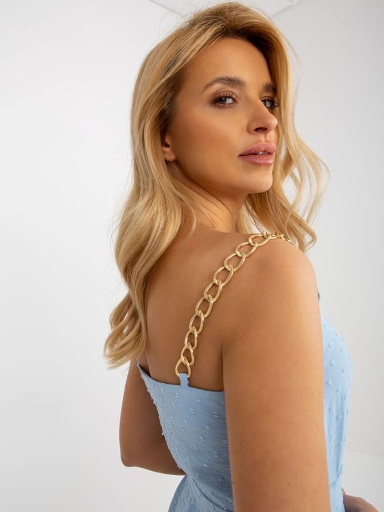 Sukienka damska, niebieska, Lakerta