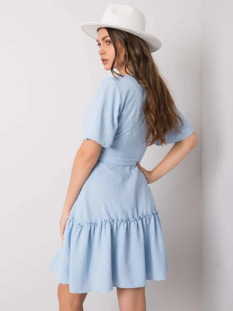 Sukienka damska, niebieska, Lakerta