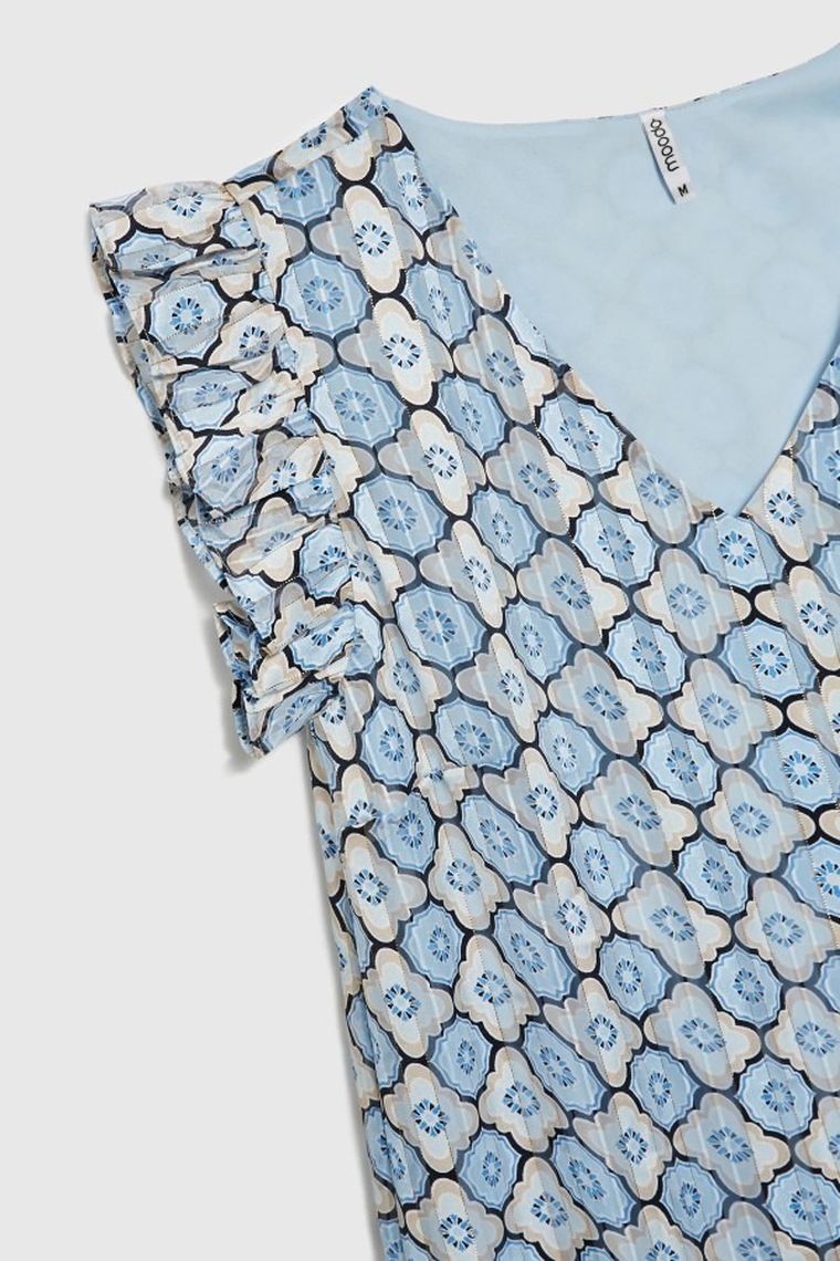 Sukienka damska, niebieska, Moodo