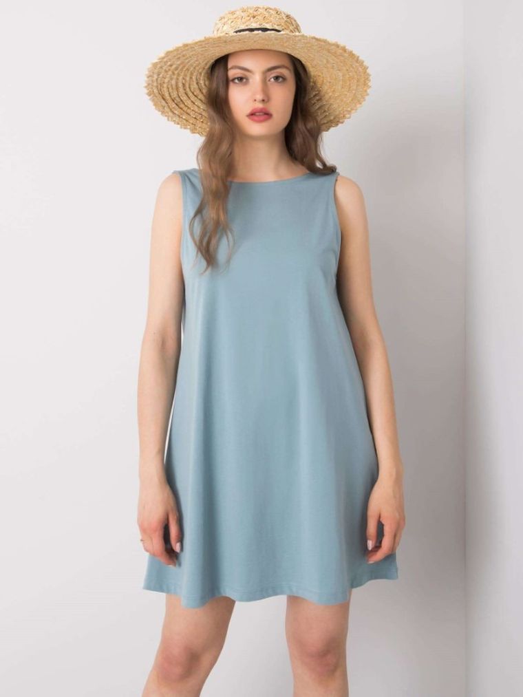 Sukienka damska, niebieska, Rue Paris