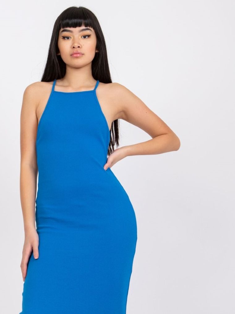 Sukienka damska, niebieska, Rue Paris