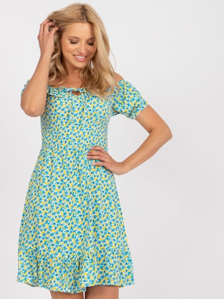 Sukienka damska, niebieska, Rue Paris