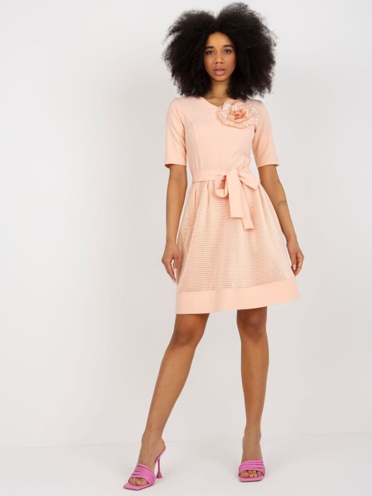 Sukienka damska, pomarańczowa, Lakerta