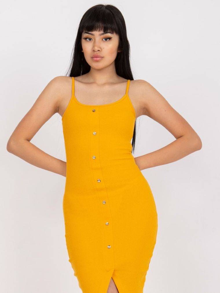 Sukienka damska, pomarańczowa, Rue Paris