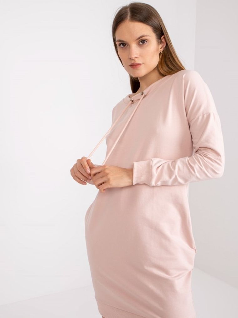 Sukienka damska, różowa, Basic Feel Good