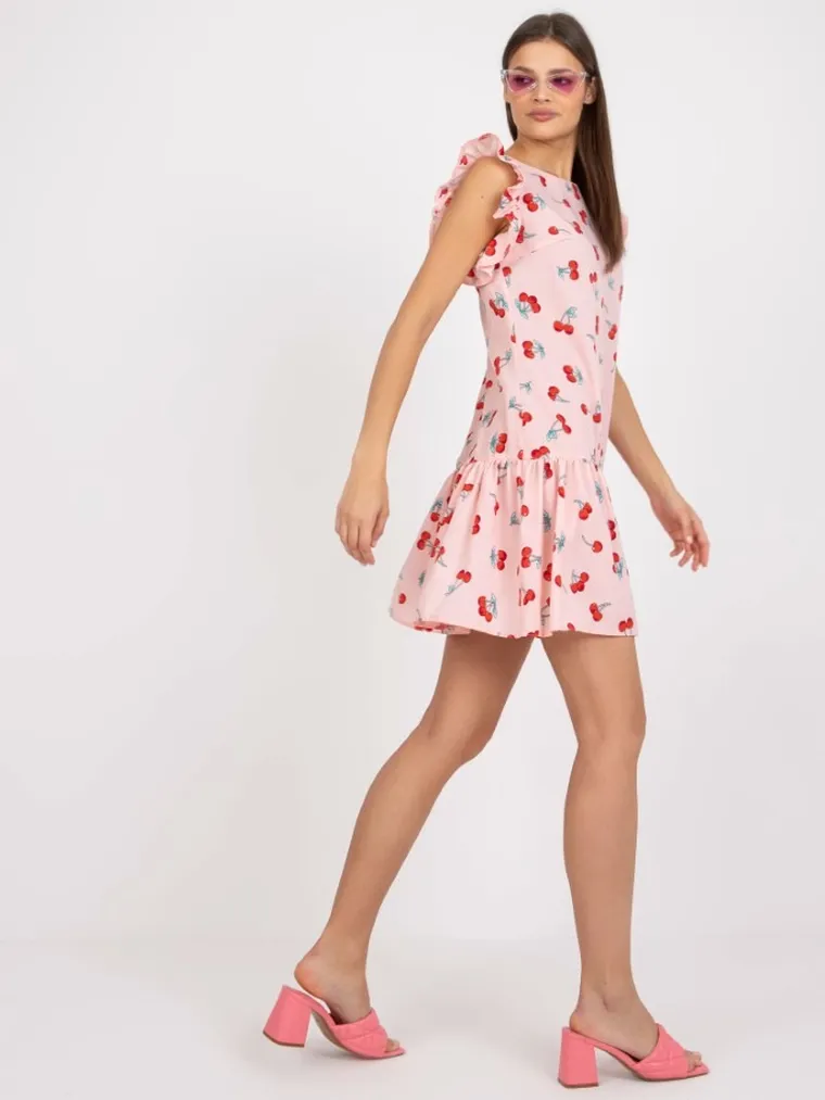 Sukienka damska, różowa, Lakerta