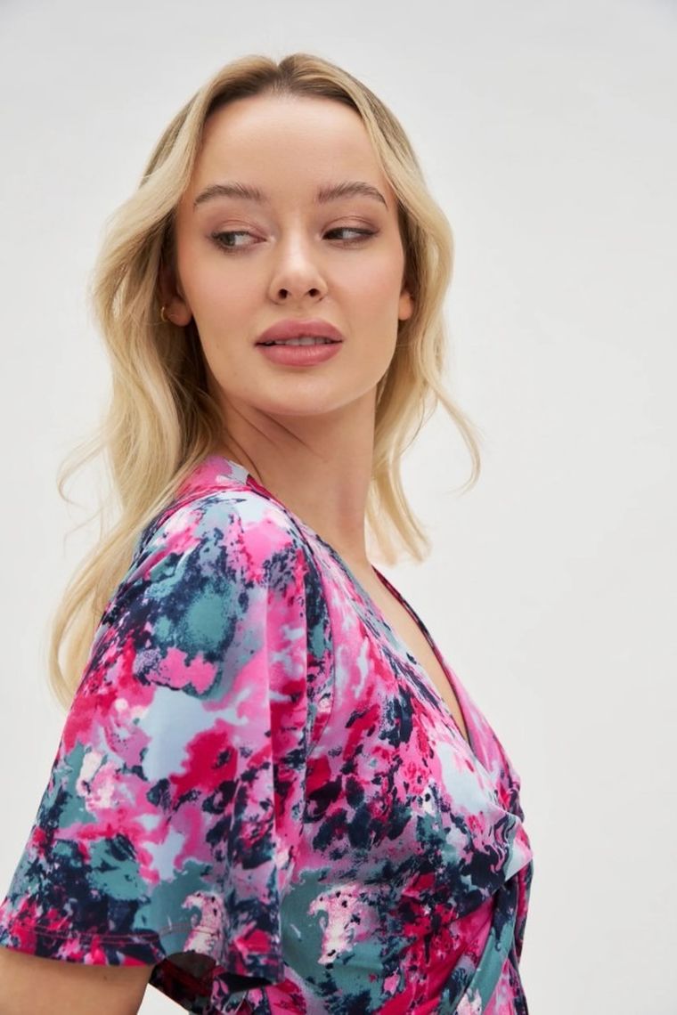 Sukienka damska, różowa, Moodo