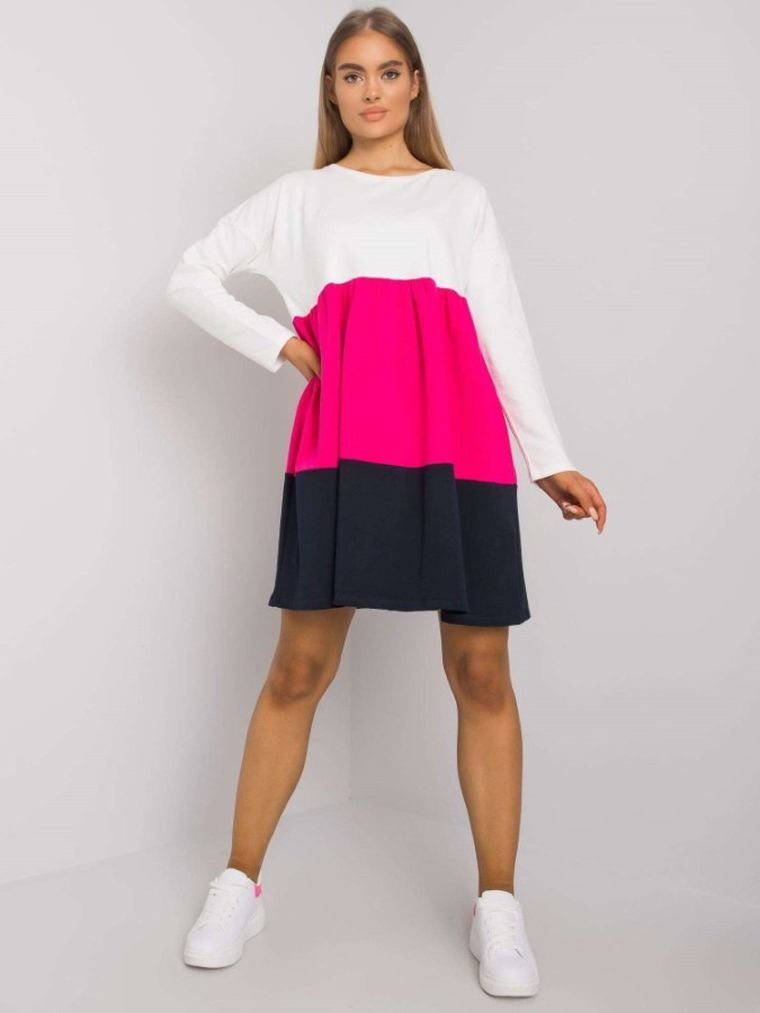 Sukienka damska, różowa, Rue Paris