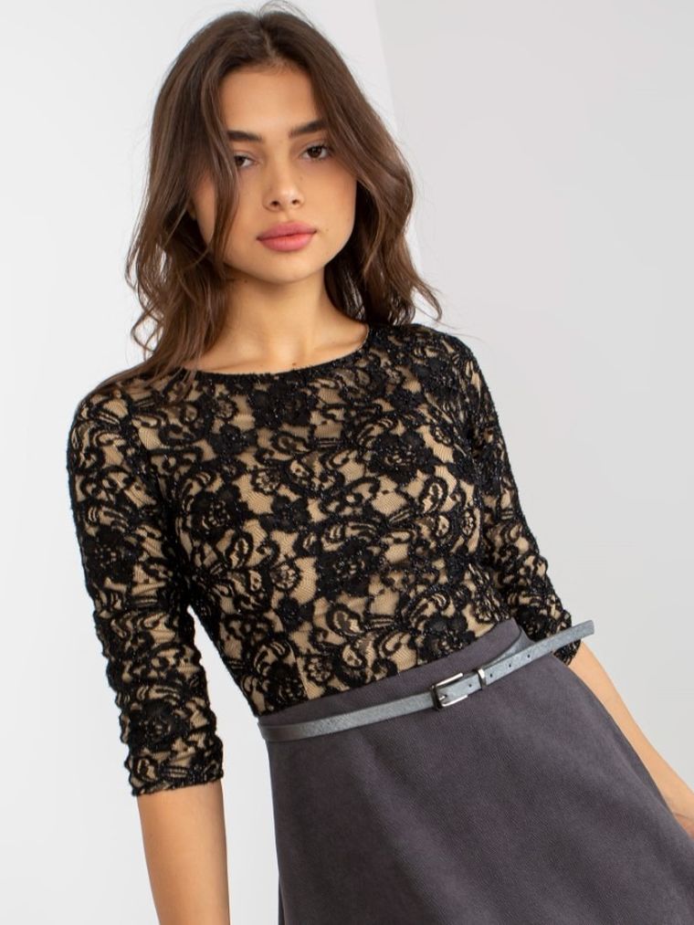 Sukienka damska, szara, Lakerta