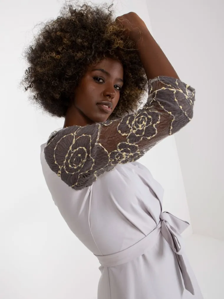 Sukienka damska, szara, Lakerta