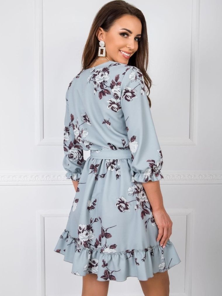 Sukienka damska, szara, Lakerta