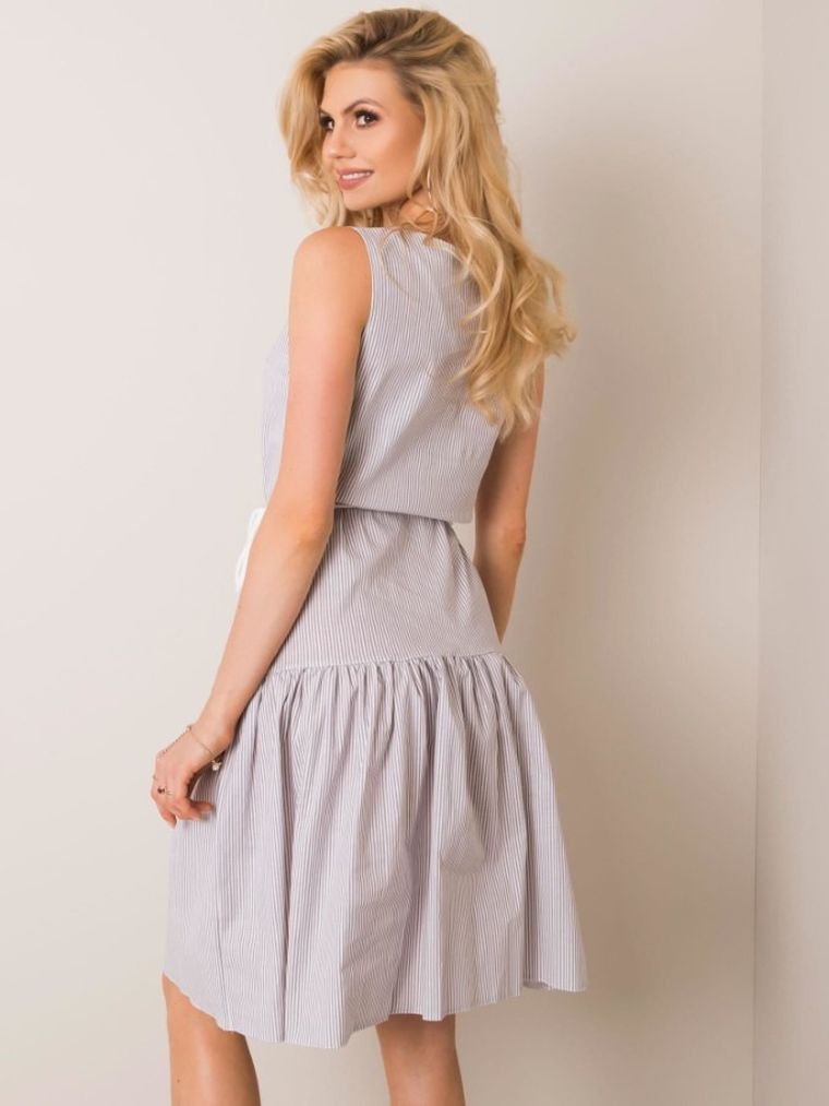 Sukienka damska, szara, Lakerta