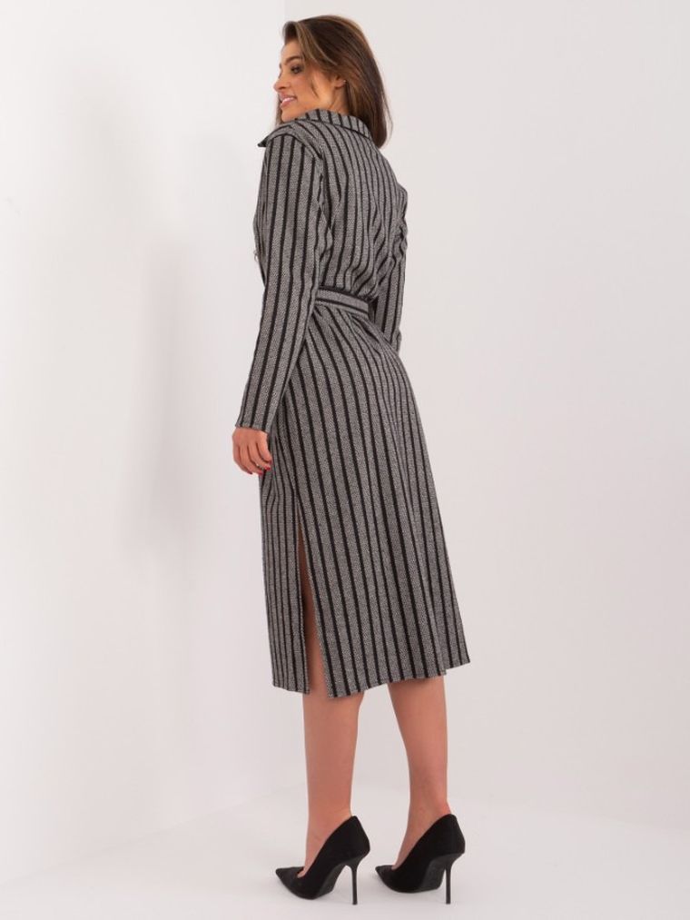 Sukienka damska, szara, Lakerta