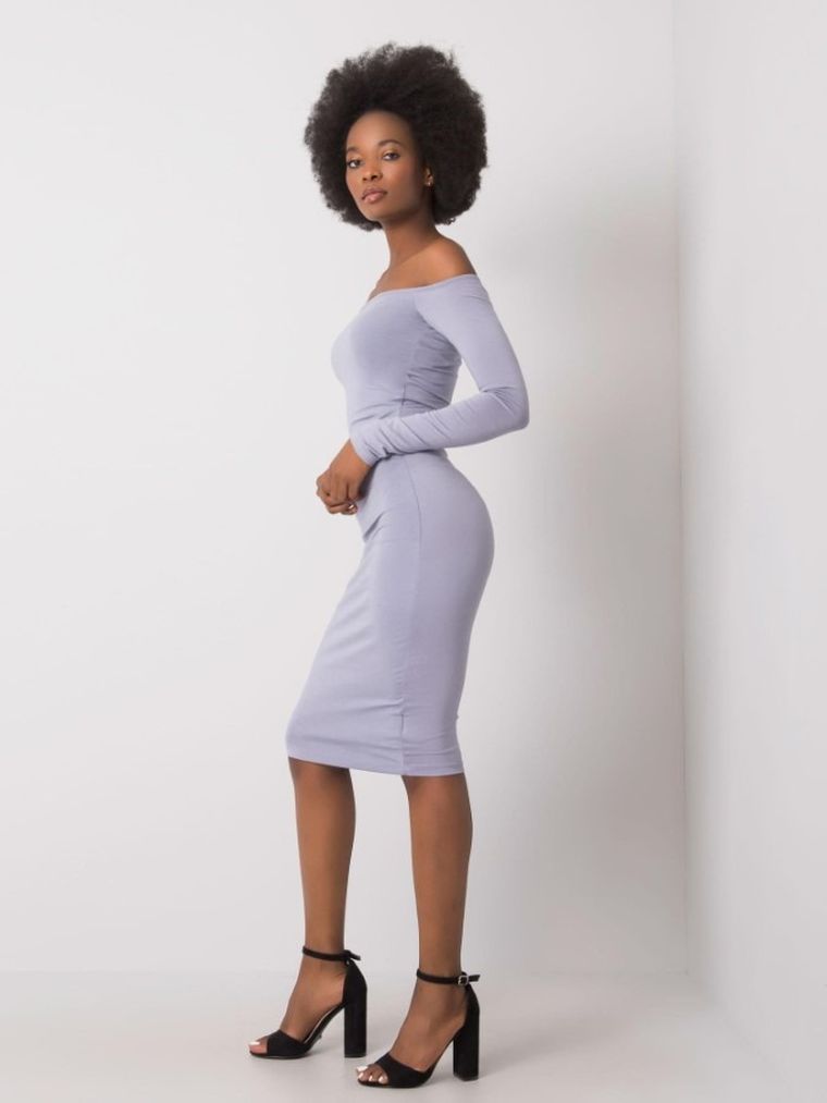 Sukienka damska, szara, Rue Paris