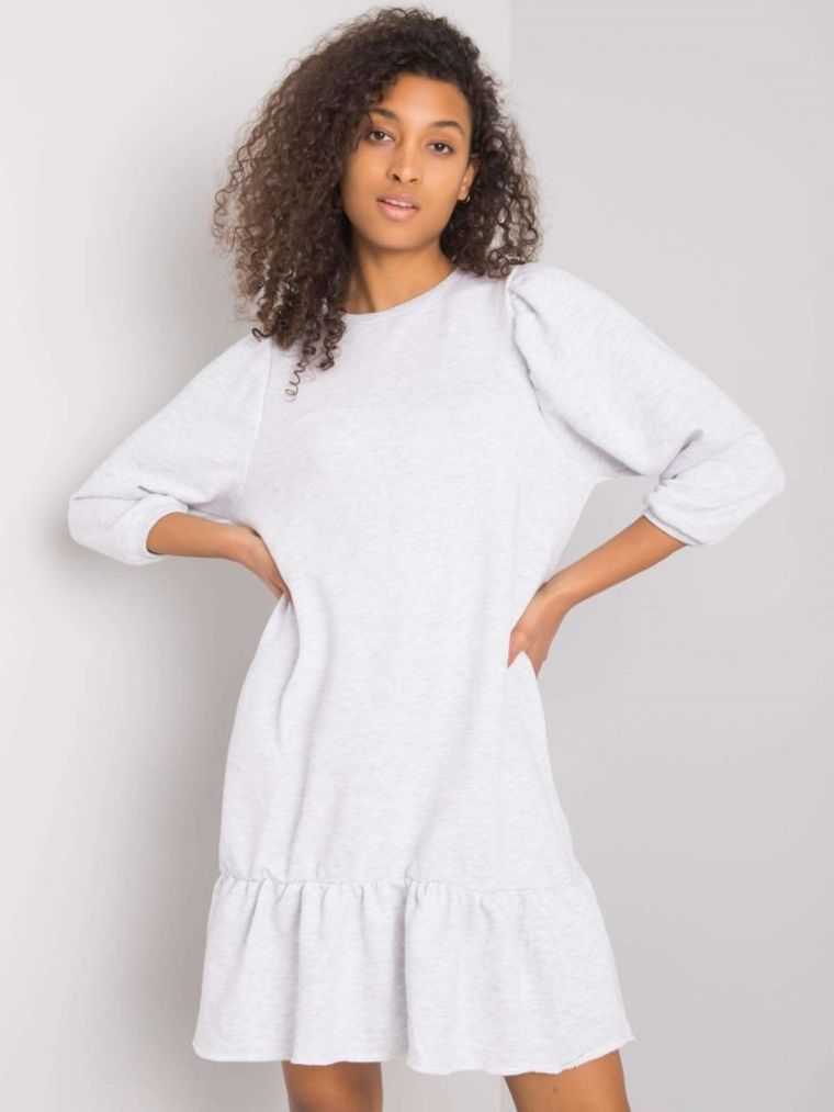 Sukienka damska, szara, Rue Paris