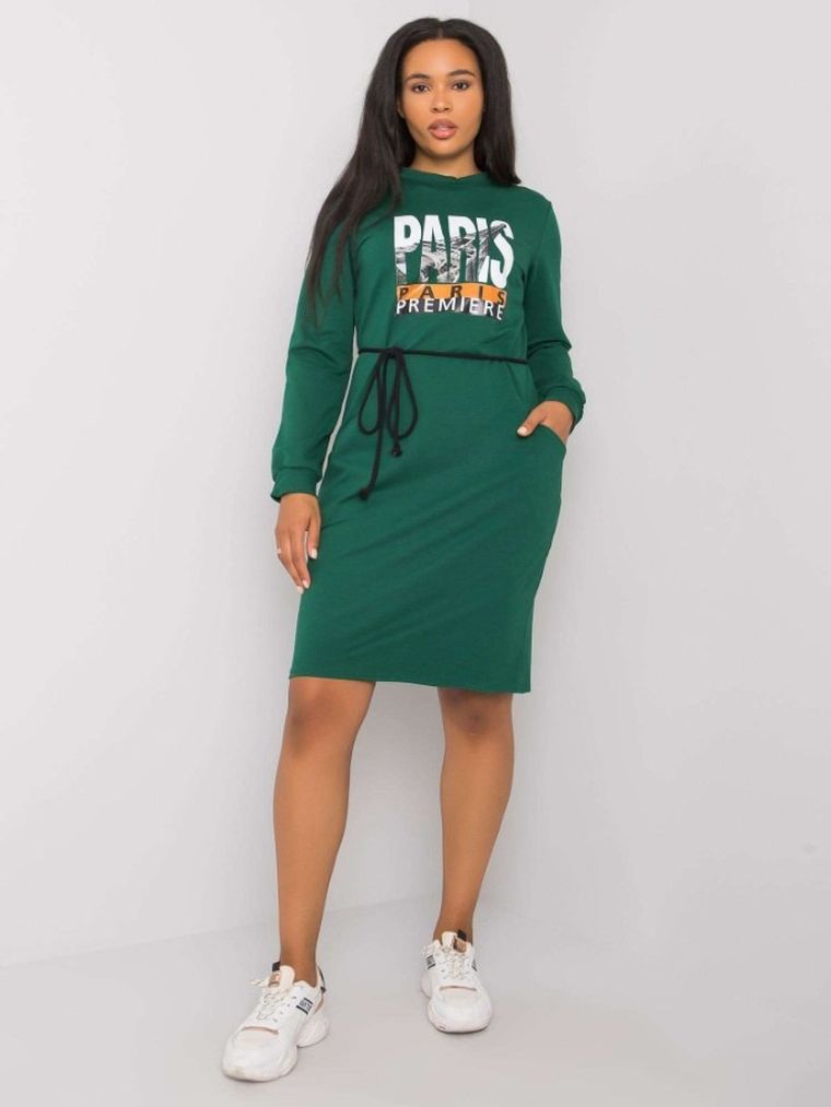 Sukienka damska, zielona, Lakerta