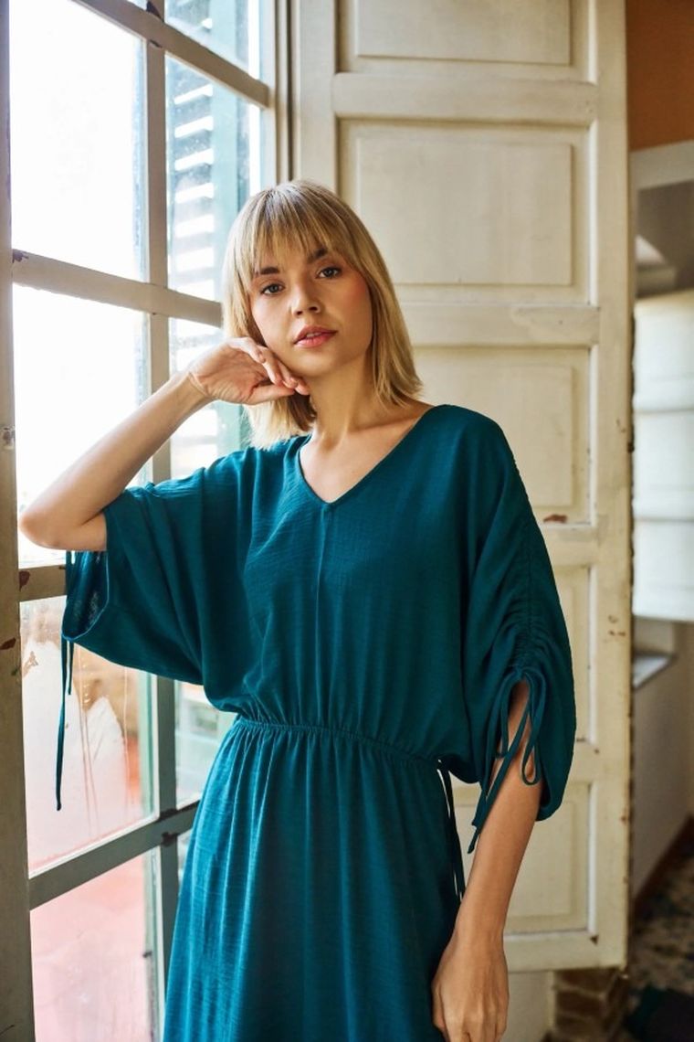 Sukienka damska, zielona, Moodo