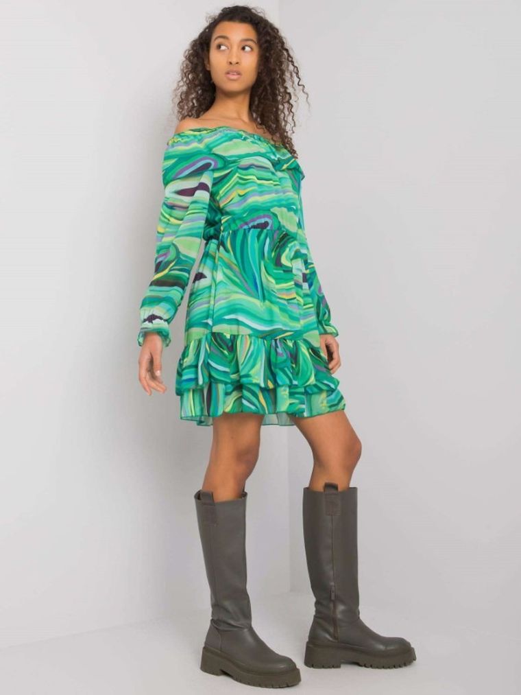 Sukienka damska, zielony, Italy Moda