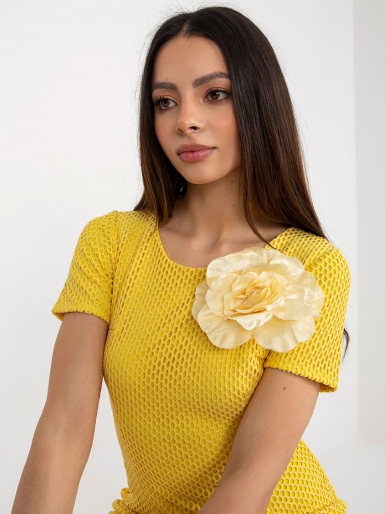 Sukienka damska, żółta, Lakerta