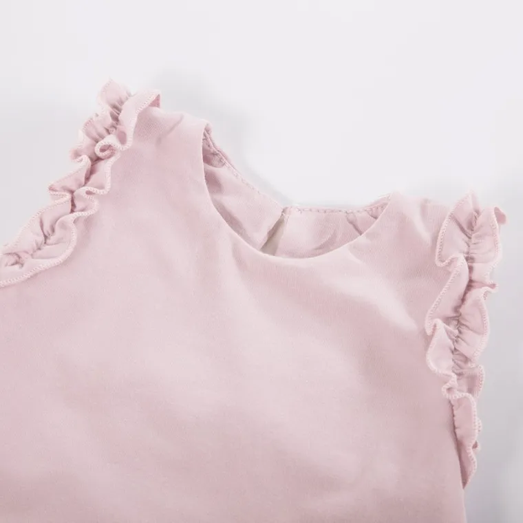 Sukienka dziewczęca bez rękawów, różowa, Eevi