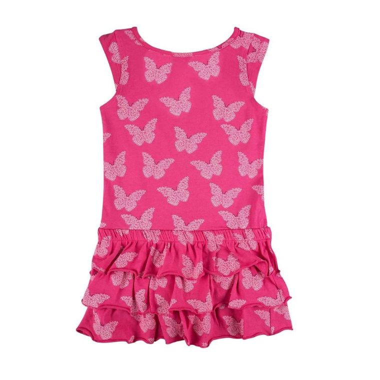 Sukienka dziewczęca bez rękawów, różowa, Tom Tailor