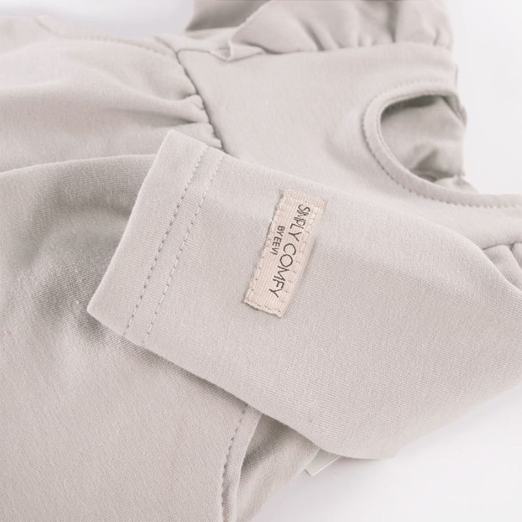 Sukienka dziewczęca z długim rękawem, beżowa, Eevi