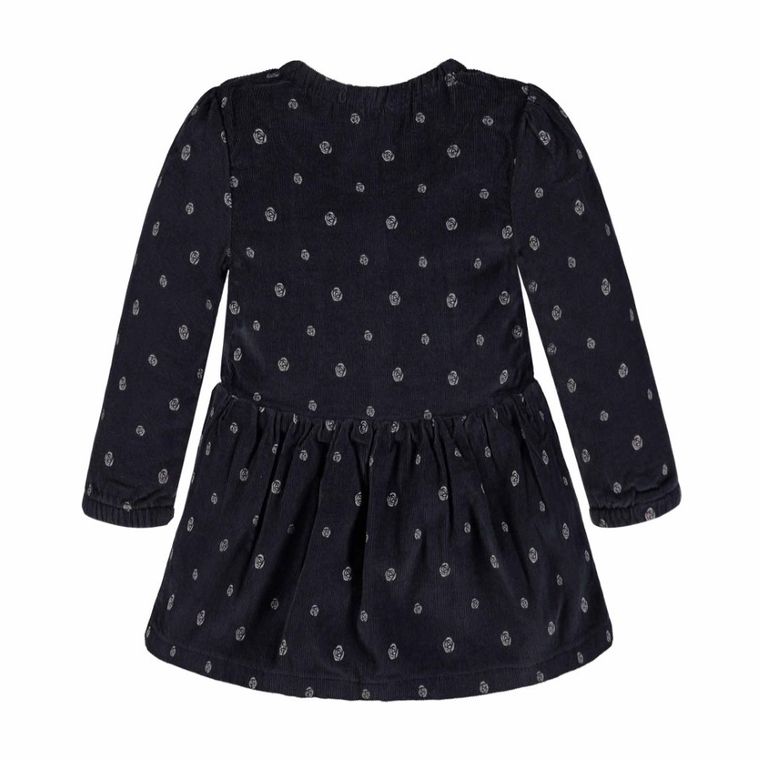 Sukienka dziewczęca z długim rękawem, czarna, Kanz
