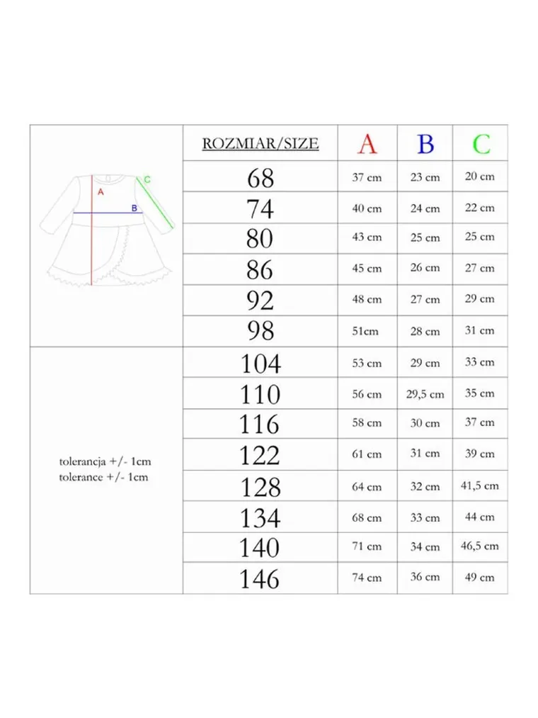 Sukienka dziewczęca z długim rękawem, czerwona, Nicol