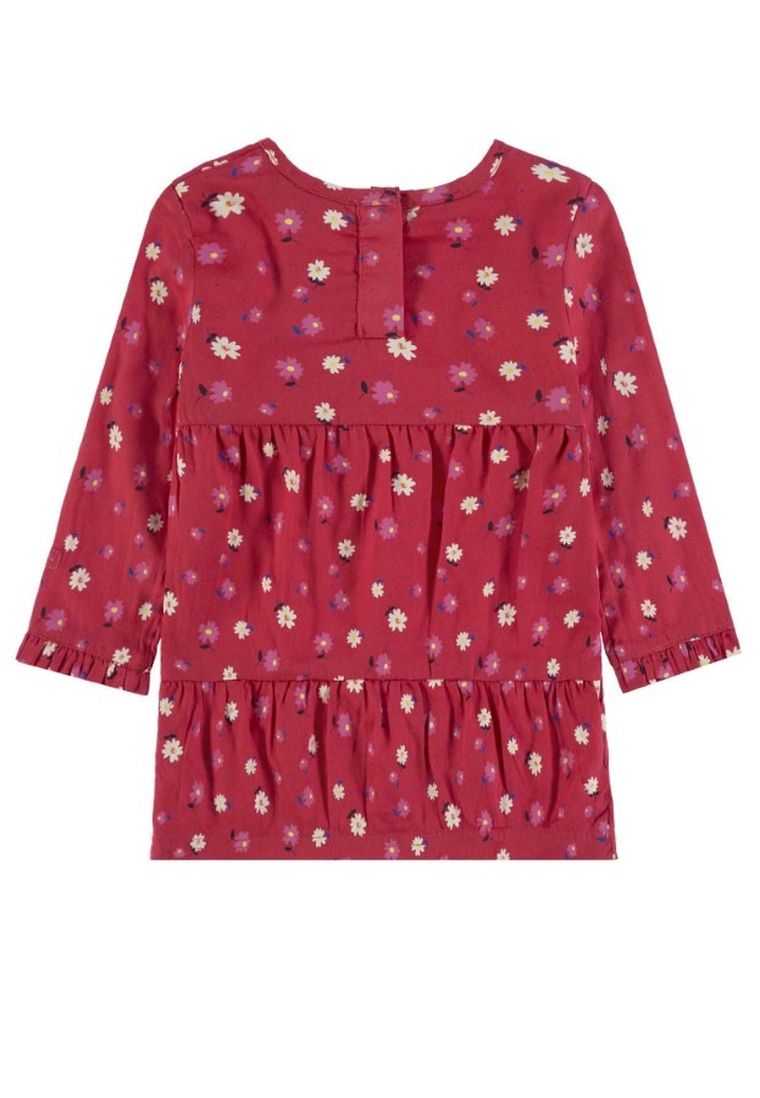 Sukienka dziewczęca z długim rękawem, czerwona, Tom Tailor