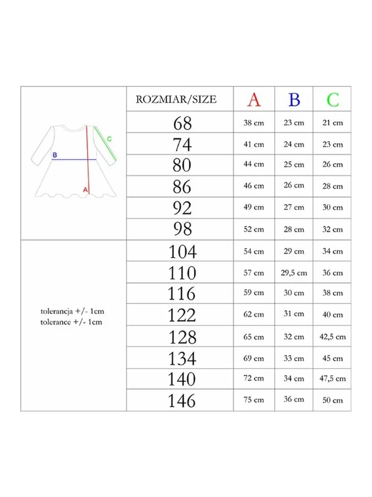 Sukienka dziewczęca z długim rękawem, ecru, Nicol