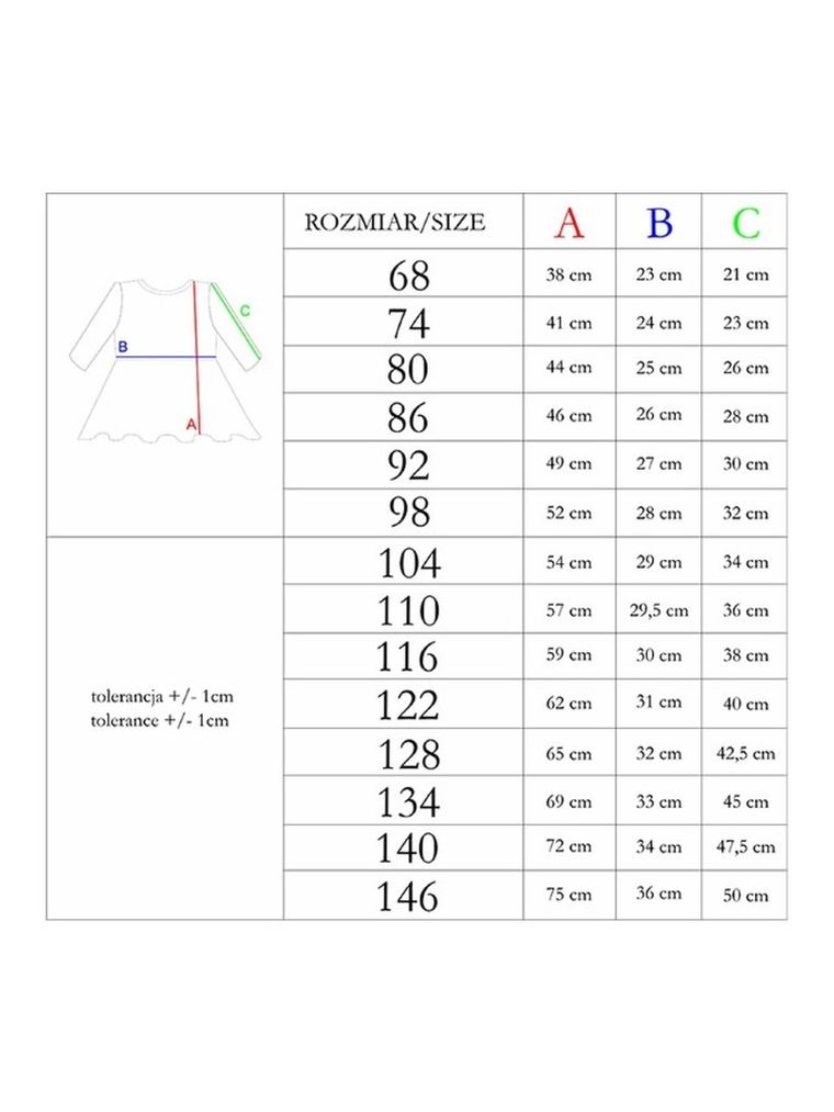 Sukienka dziewczęca z długim rękawem, ecru, Nicol
