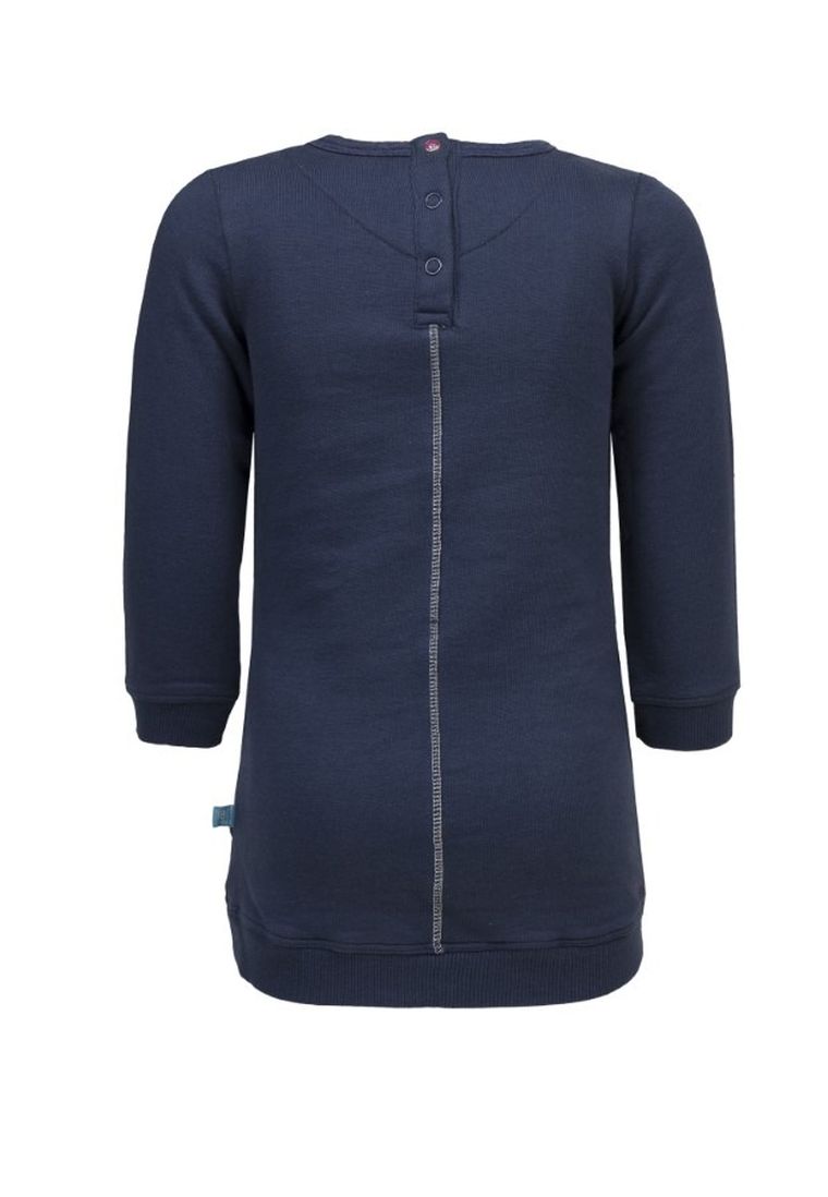 Sukienka dziewczęca z długim rękawem, granatowa, Lief