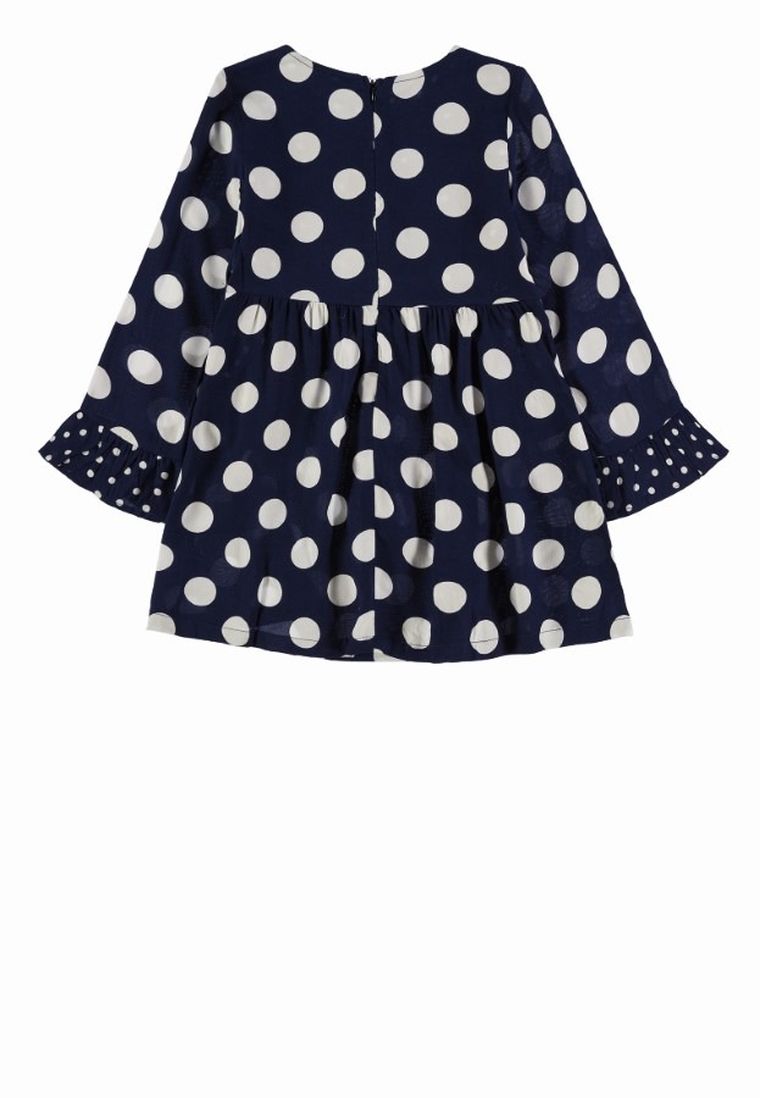 Sukienka dziewczęca z długim rękawem, granatowa, Tom Tailor