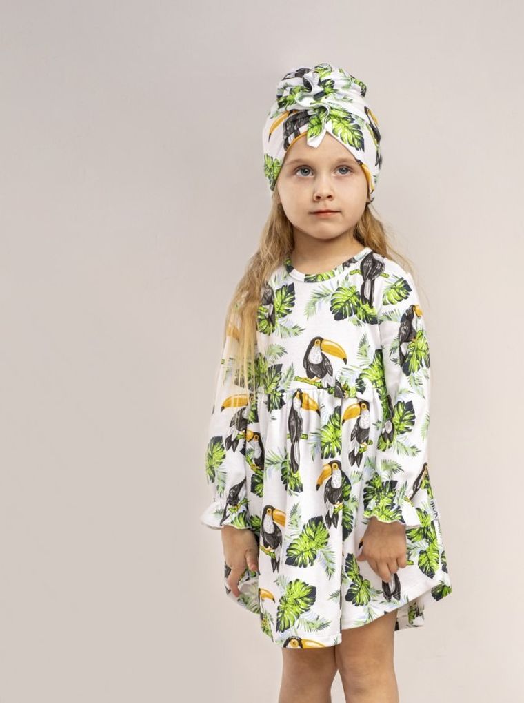 Sukienka dziewczęca z długim rękawem, mix, Nicol