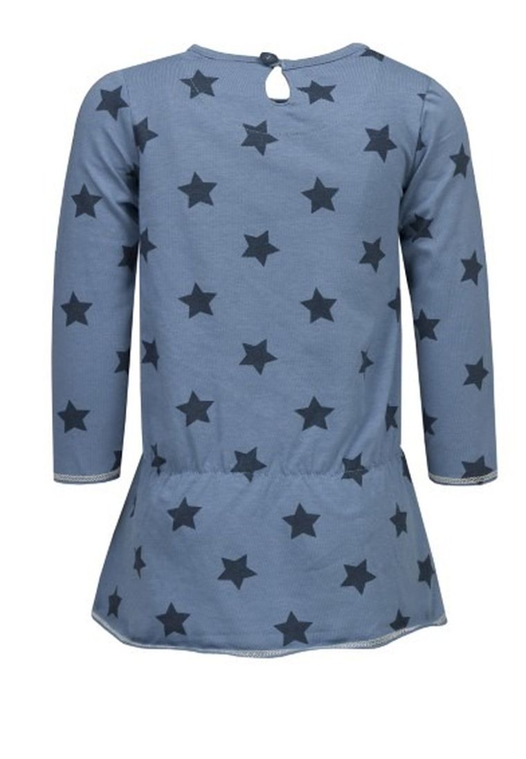 Sukienka dziewczęca z długim rękawem, niebieska, Lief