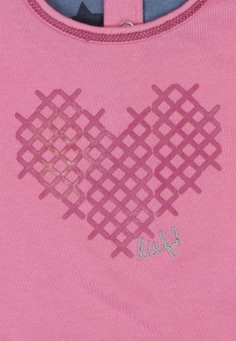 Sukienka dziewczęca z długim rękawem, różowa, Lief